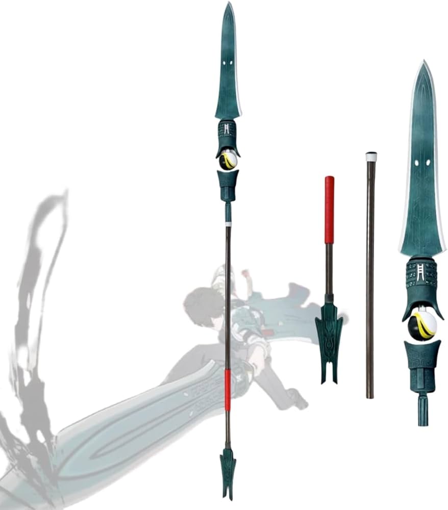 武具　槍　武装具　柄　繋ぎ 〇 槍鞘・十文字・根来・武具・長柄・（弐）